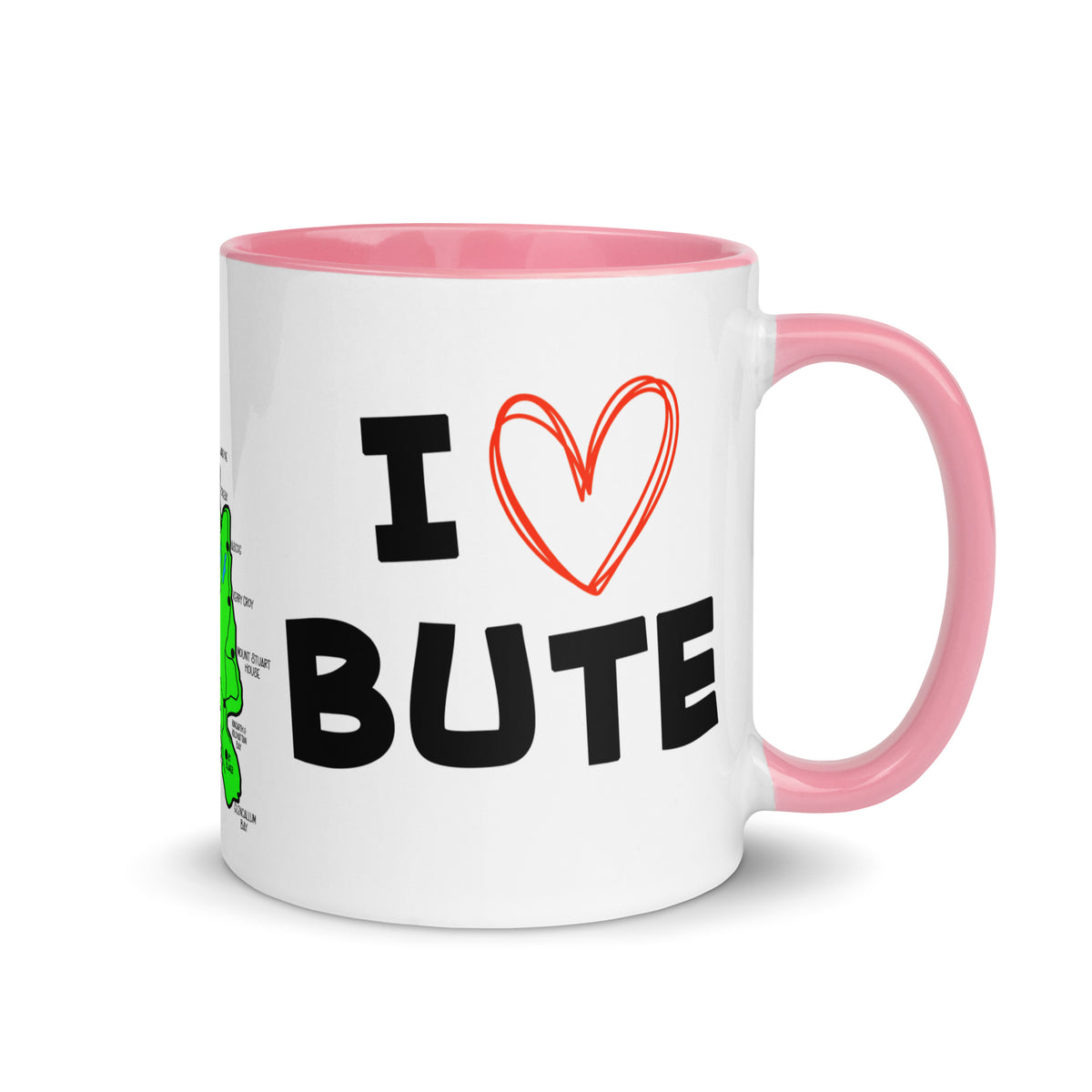 I love Bute Mug with Color Inside FREE p&p Worldwide