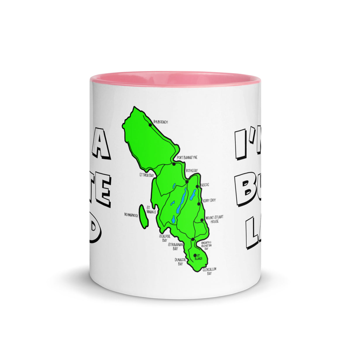 I'm a Bute Lad mug with different colors Inside