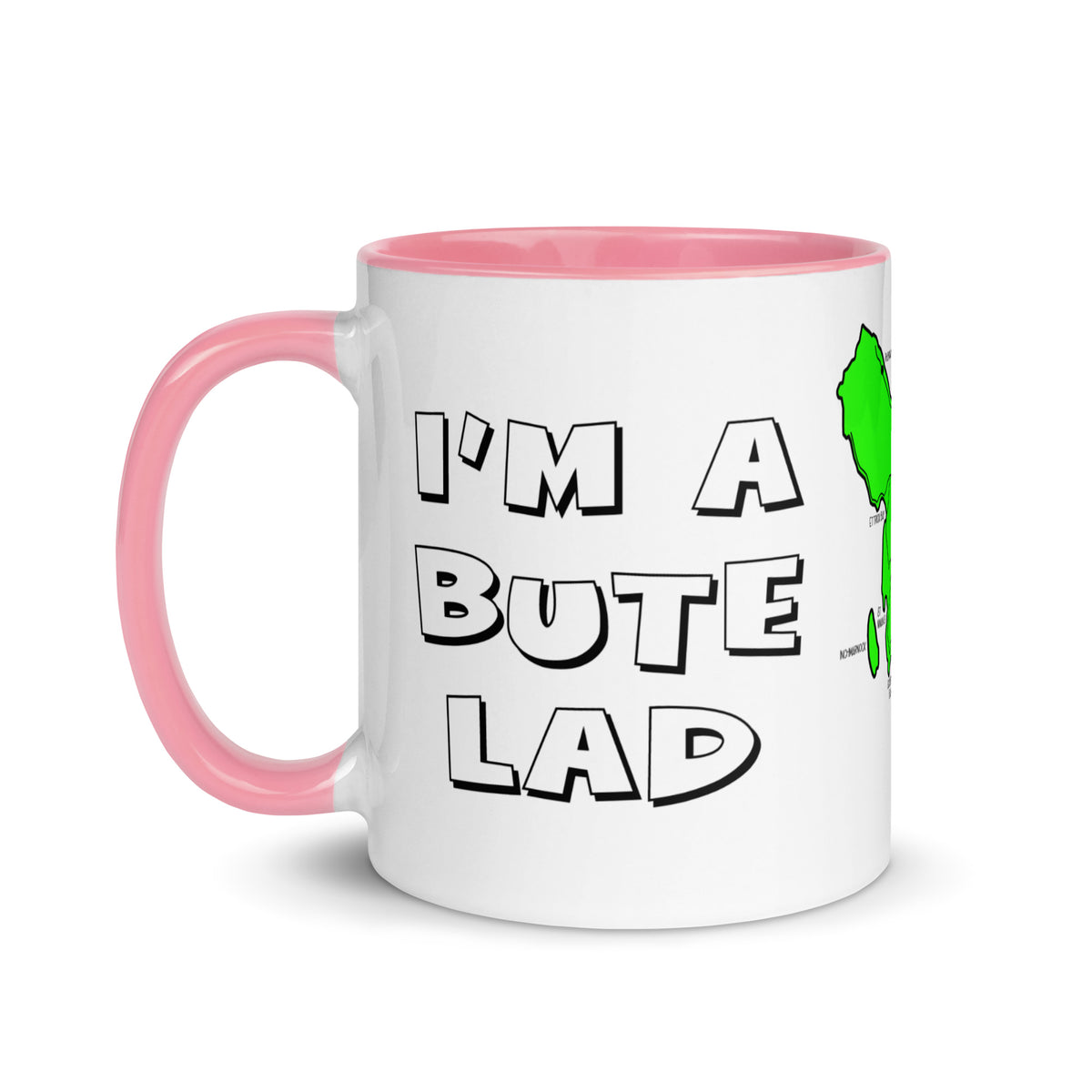 I'm a Bute Lad mug with different colors Inside