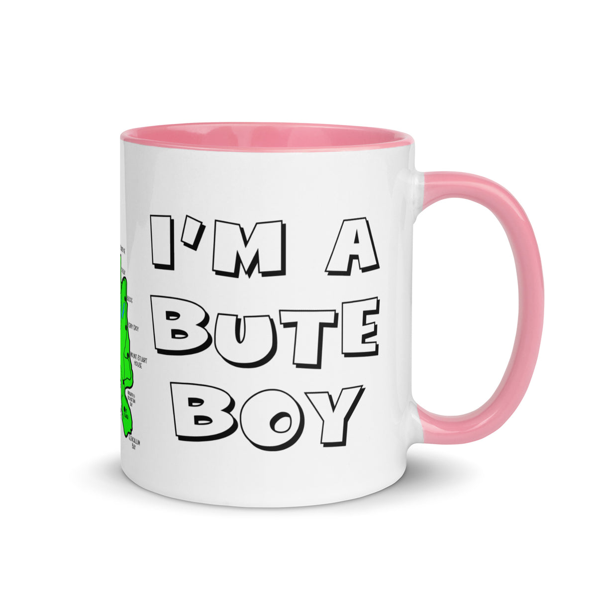 I'm a Bute Boy mug with different colors Inside