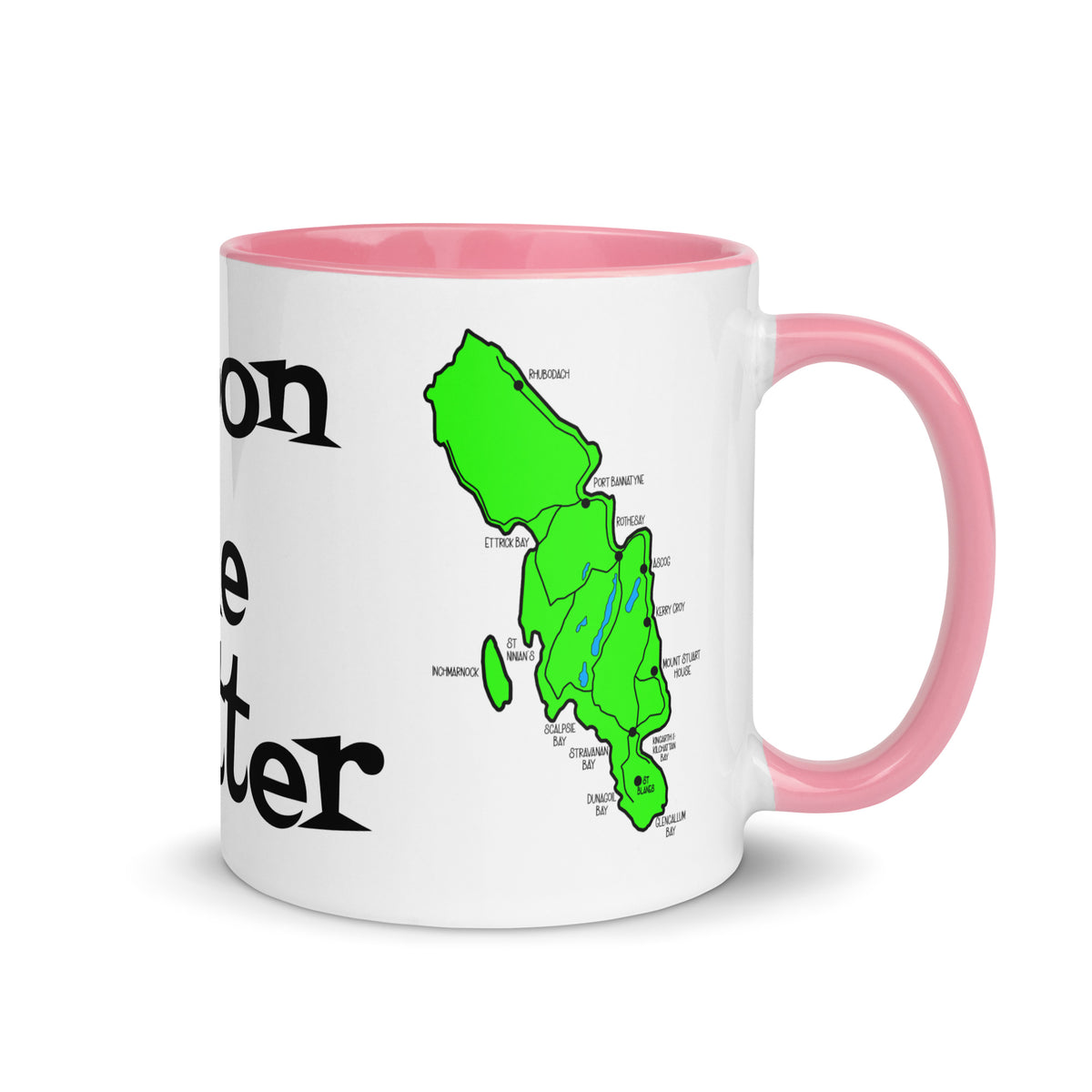 Doon the Watter, Isle of Bute Mug with different color inside