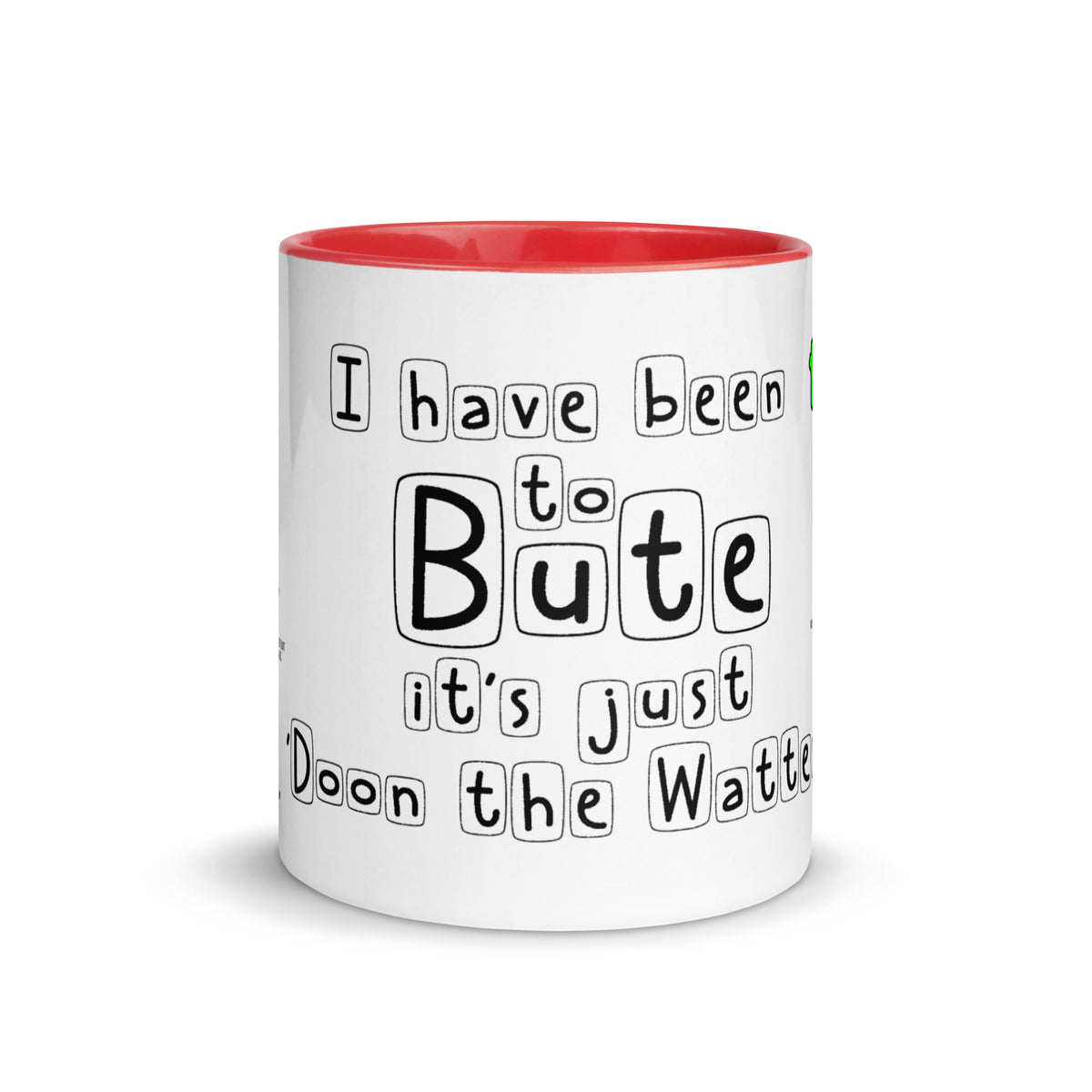 Doon the Watter Mug with Color Inside Free p&p Worldwide