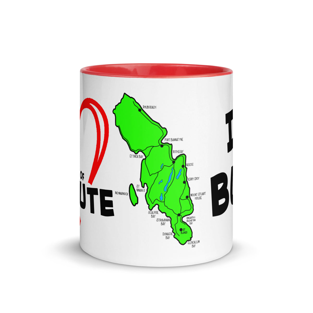 I love Bute Mug with Color Inside FREE p&p Worldwide
