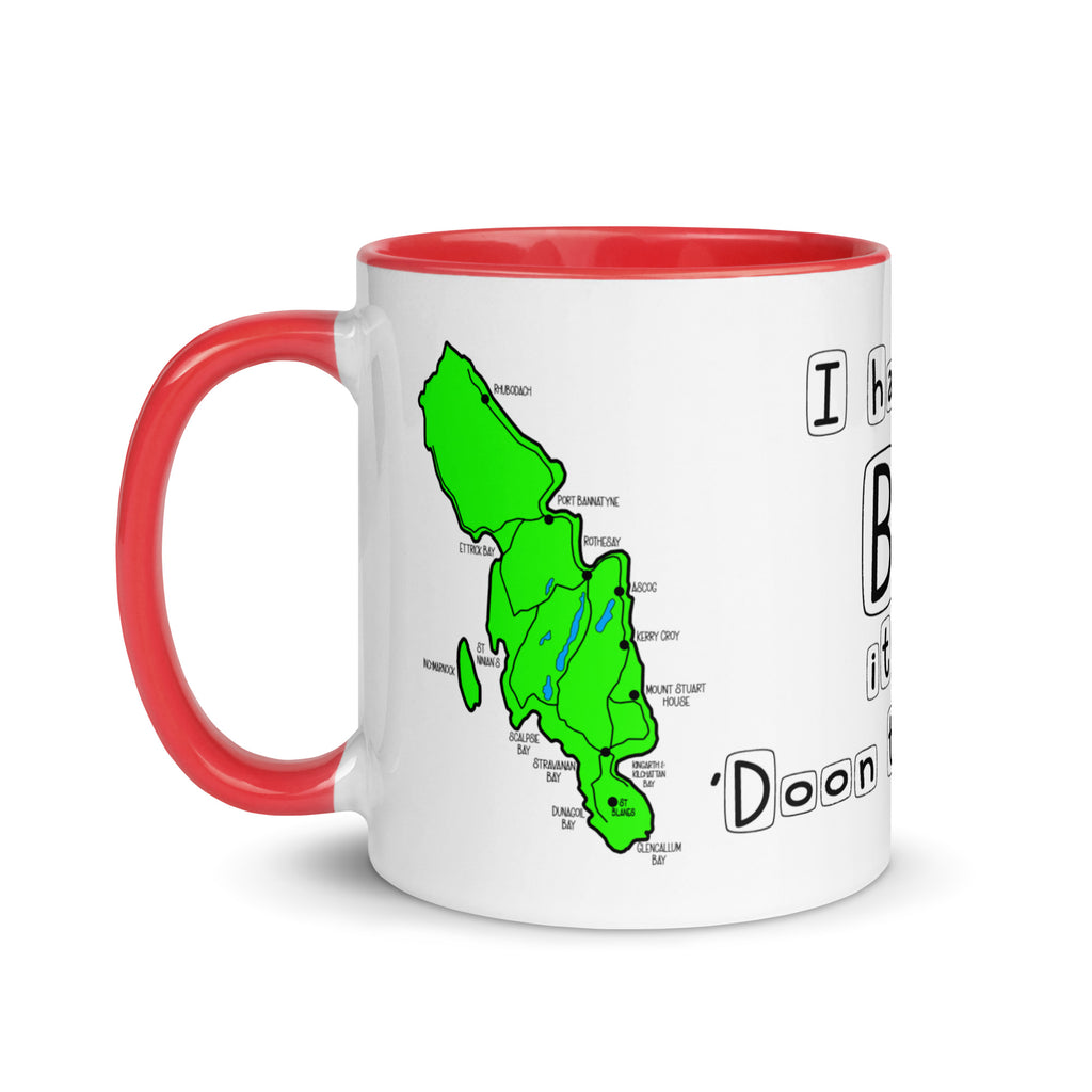 Doon the Watter Mug with Color Inside Free p&p Worldwide