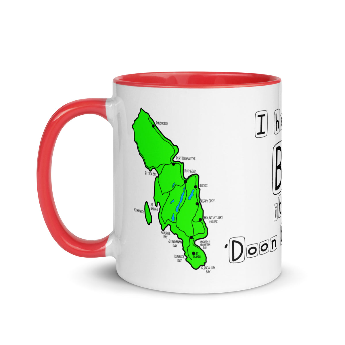 Doon the Watter Mug with Color Inside Free p&p Worldwide