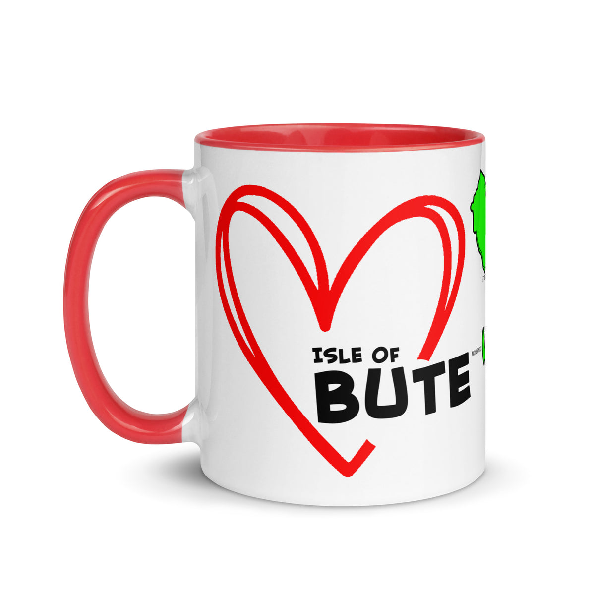 I love Bute Mug with Color Inside FREE p&p Worldwide