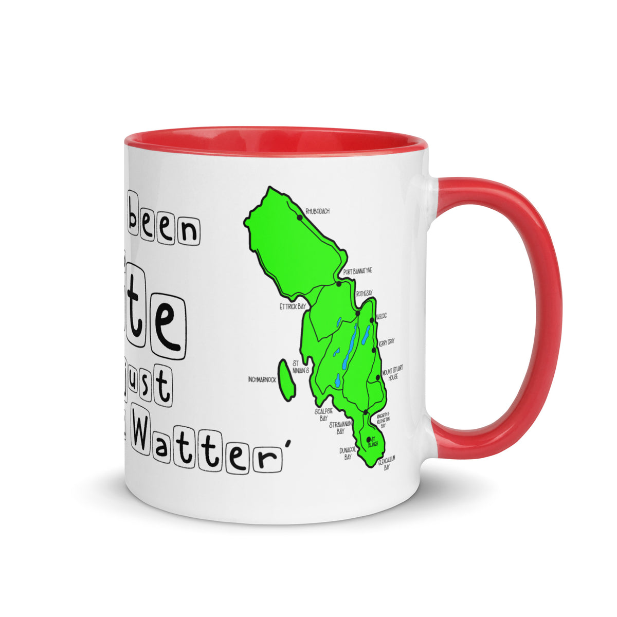 Doon the Watter Mug with Color Inside Free p&p Worldwide