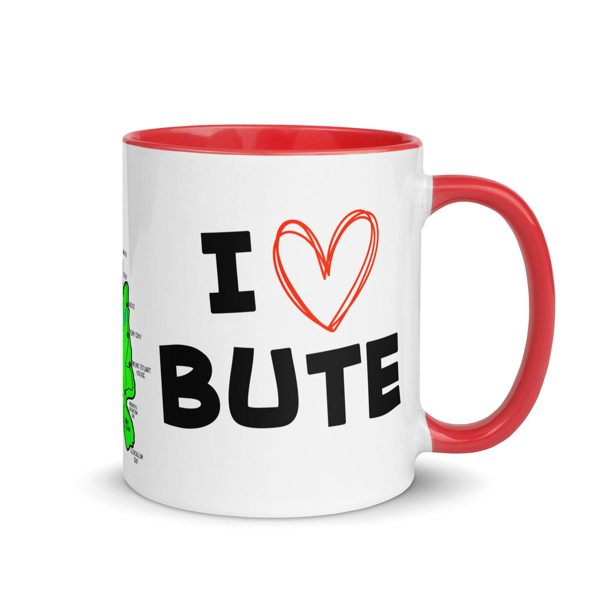 I love Bute Mug with Color Inside FREE p&p Worldwide