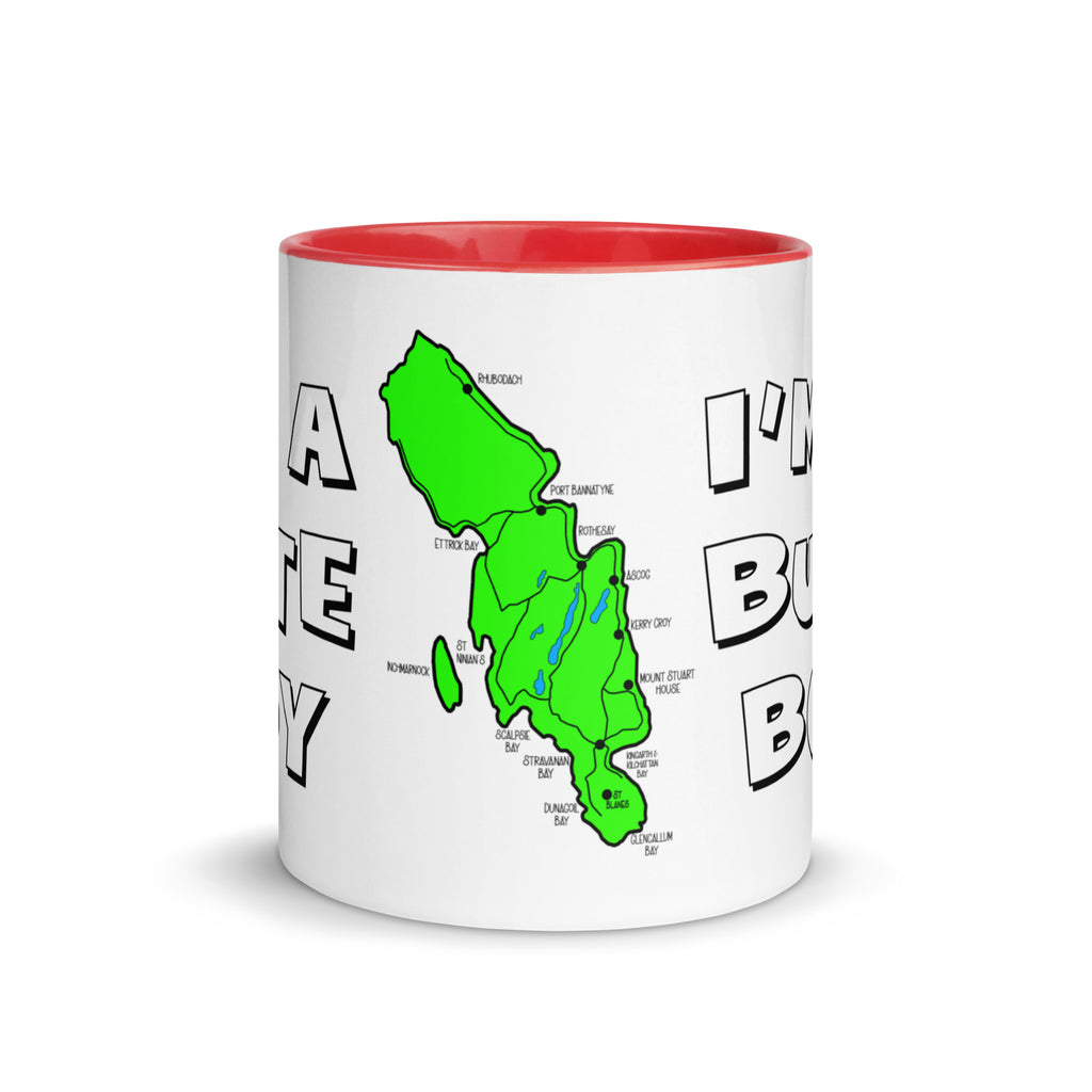 I'm a Bute Boy mug with different colors Inside
