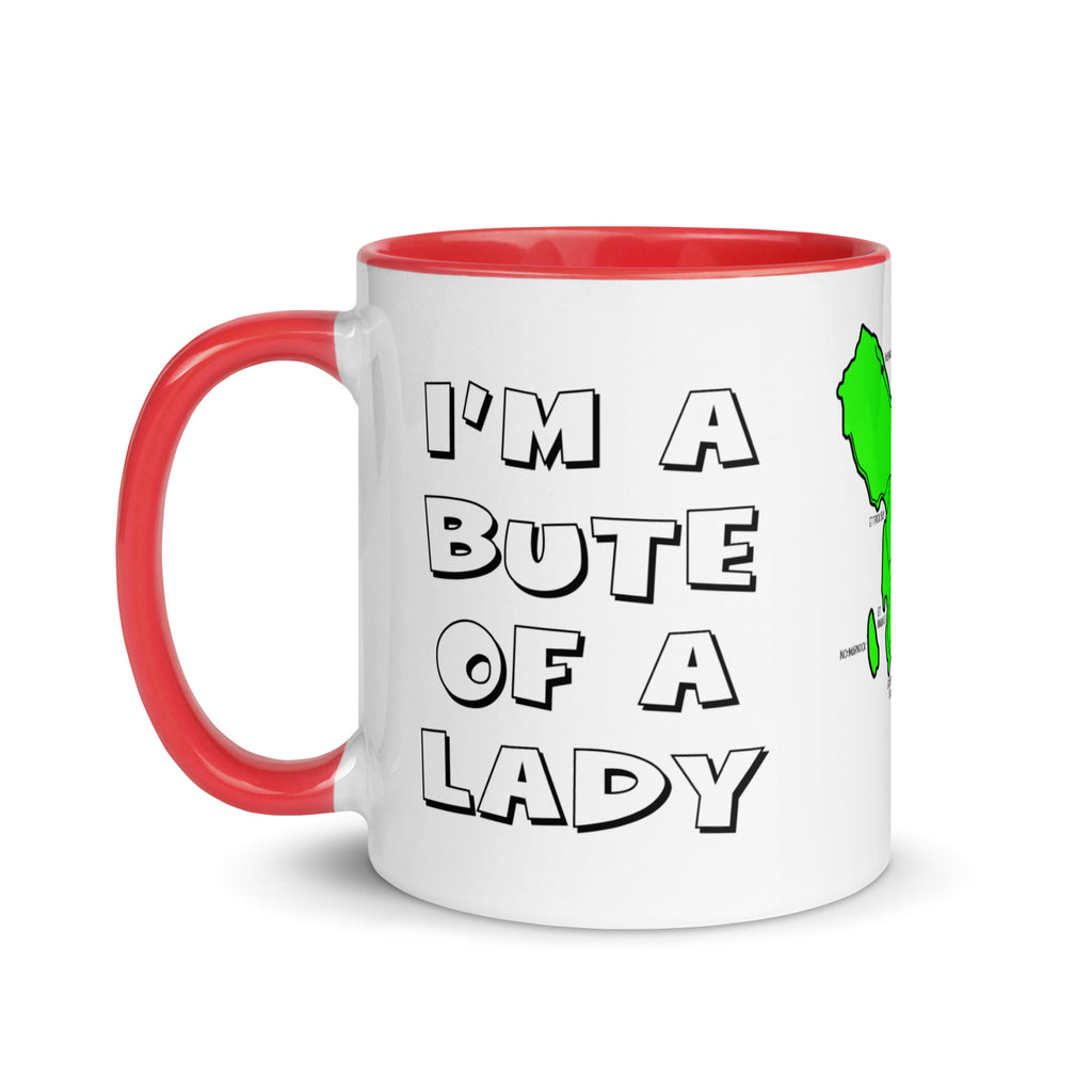 I'm a Bute of a Lady mug with different colors Inside