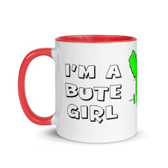 I'm a Bute Girl mug with different colors Inside