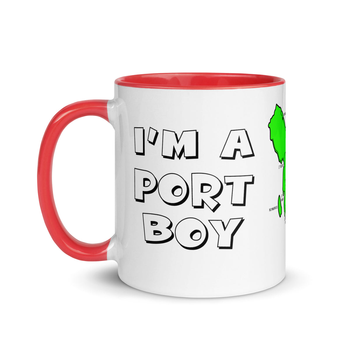 I'm a Port Boy mug with different colors Inside