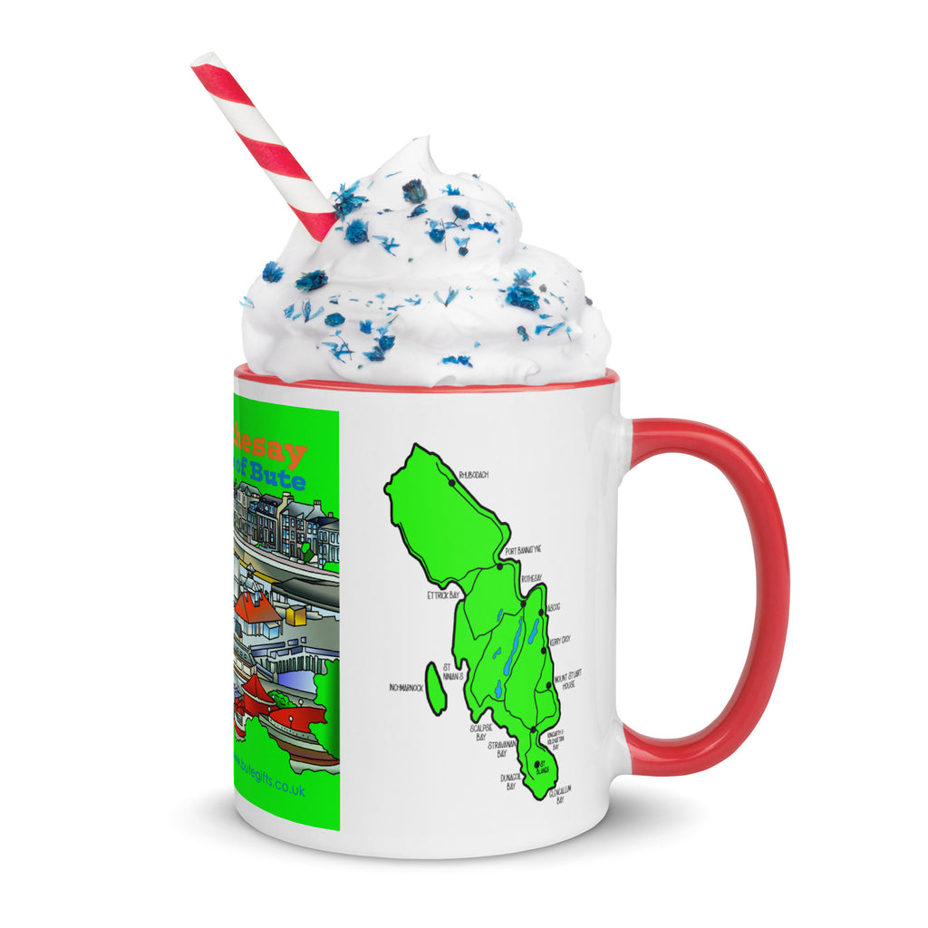 Rothesay, Isle of Bute Mug with different colors Inside