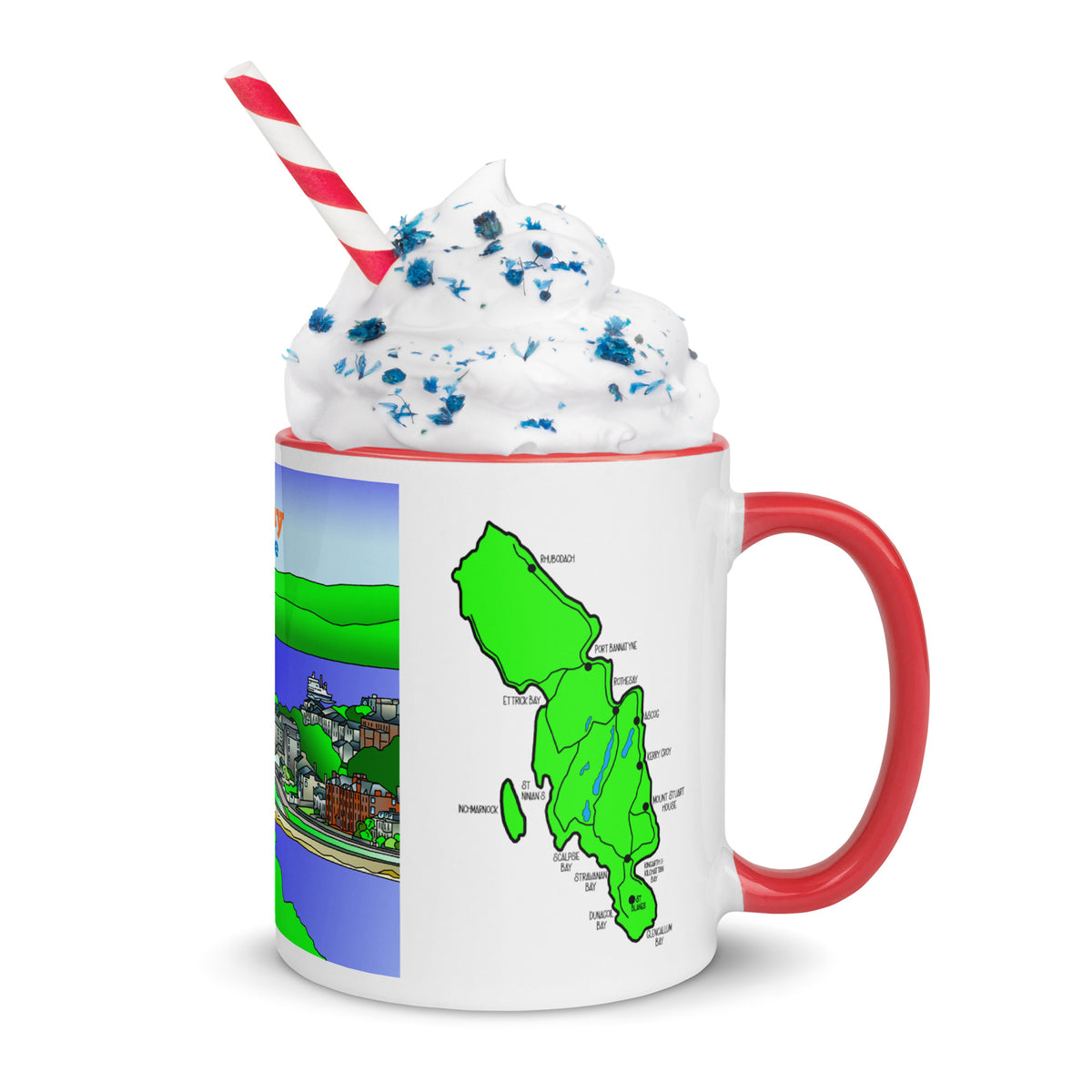 Rothesay, Isle of Bute Mug with different colors Inside