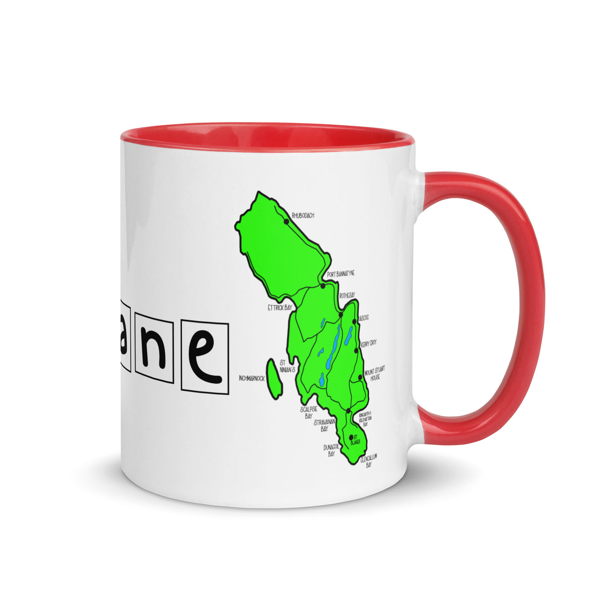100% Brandane Mug with different colors Inside