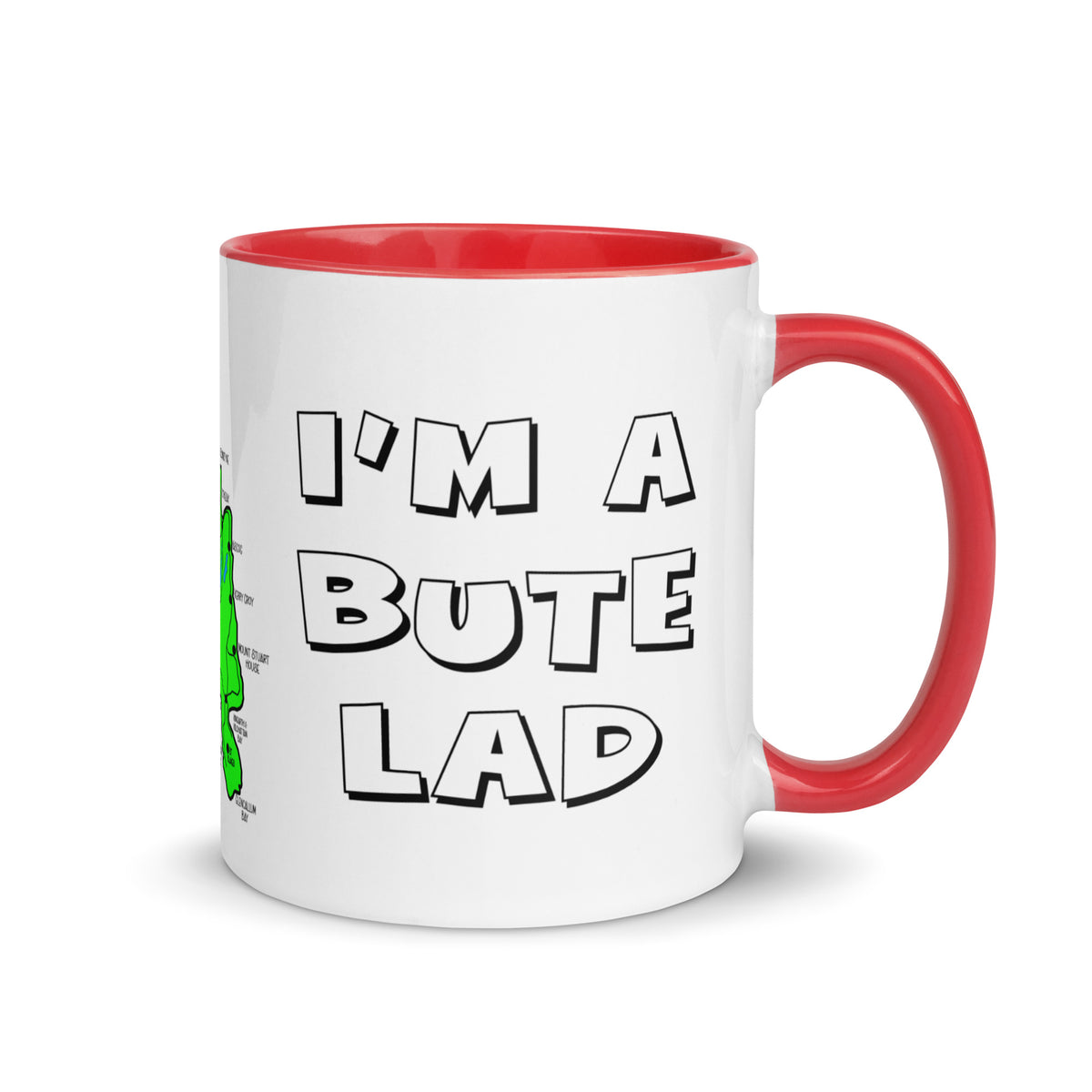 I'm a Bute Lad mug with different colors Inside