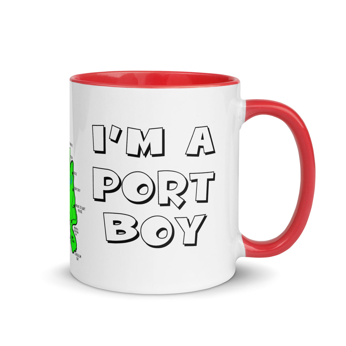 I'm a Port Boy mug with different colors Inside