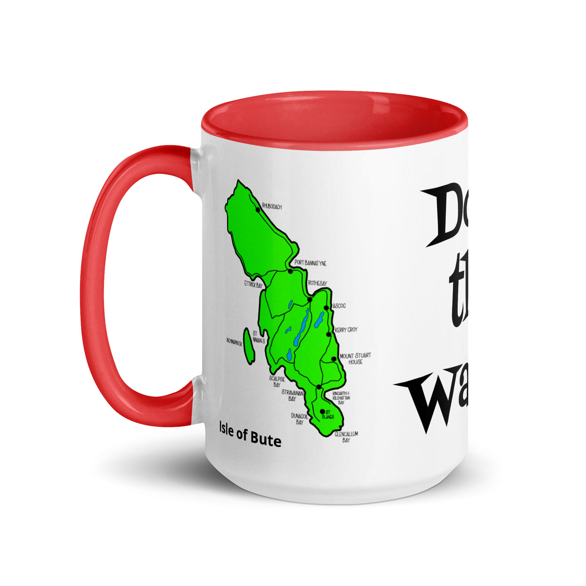 Doon the Watter, Isle of Bute Mug with different color inside