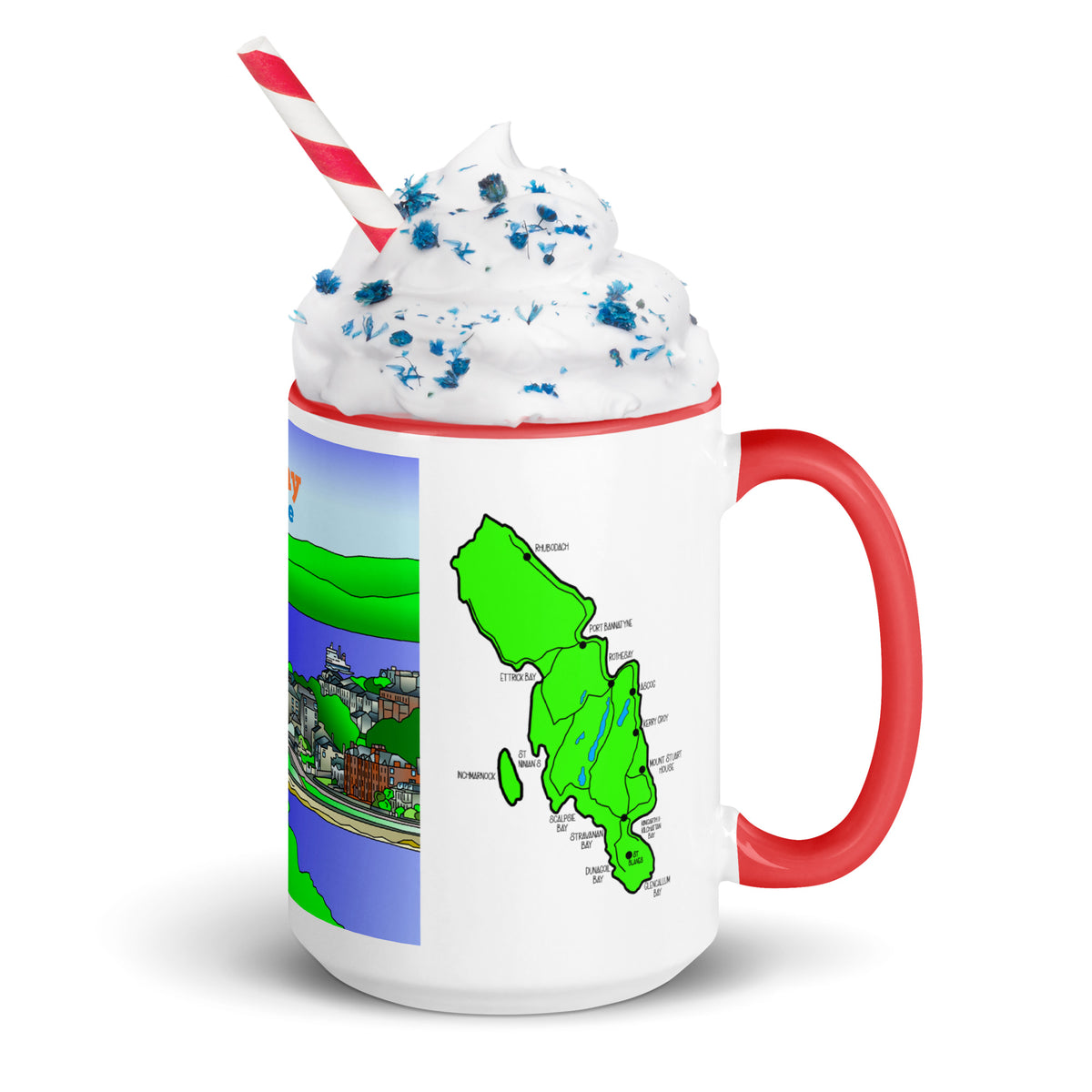 Rothesay, Isle of Bute Mug with different colors Inside