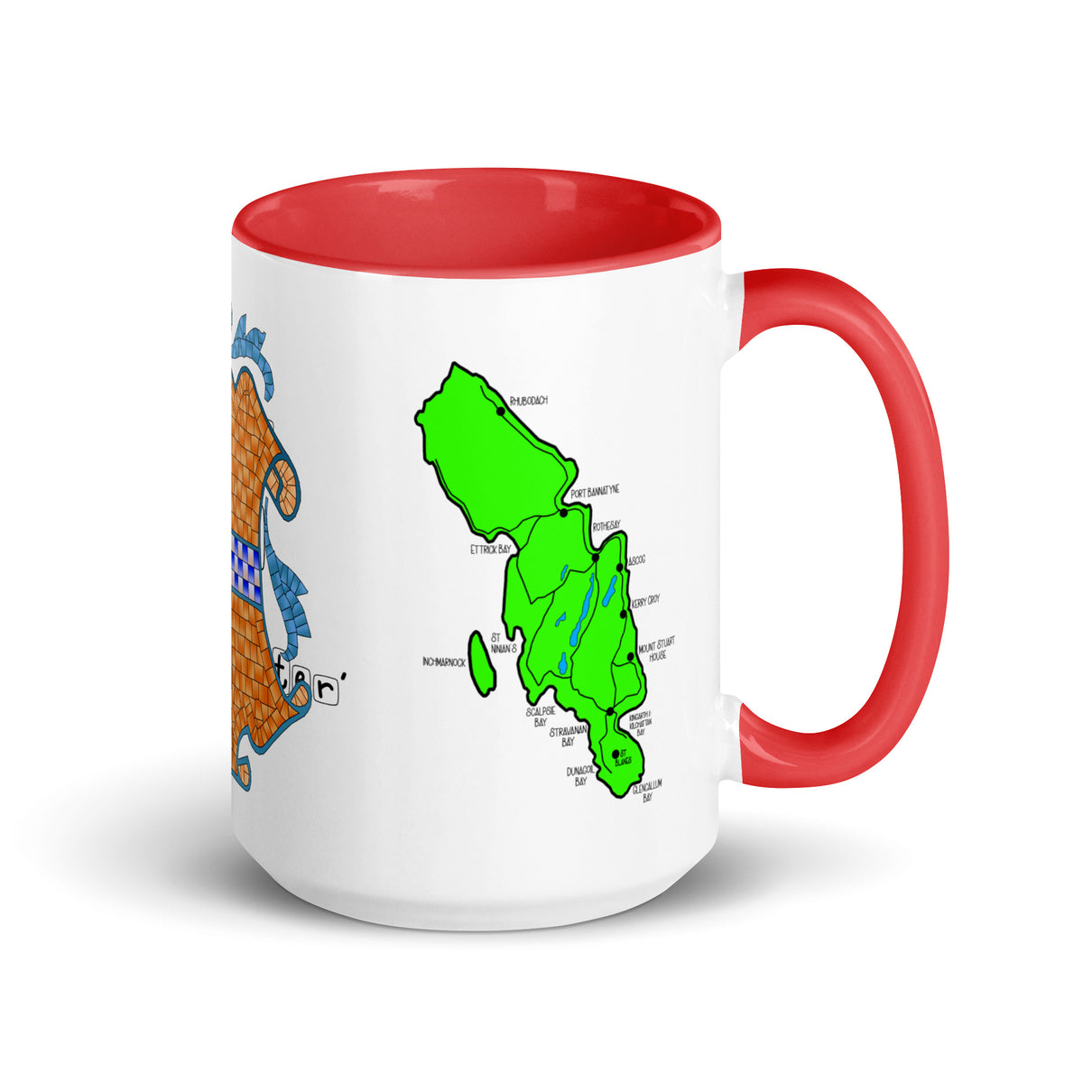 I have been to Bute, its just 'doon the watter' mug with different colors Inside