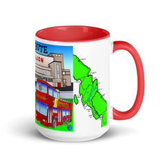 Rothesay Pavilion and Mount Stuart mug with different colors Inside
