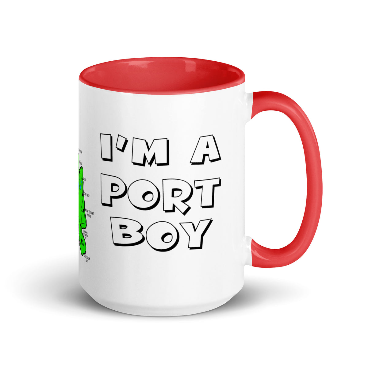 I'm a Port Boy mug with different colors Inside