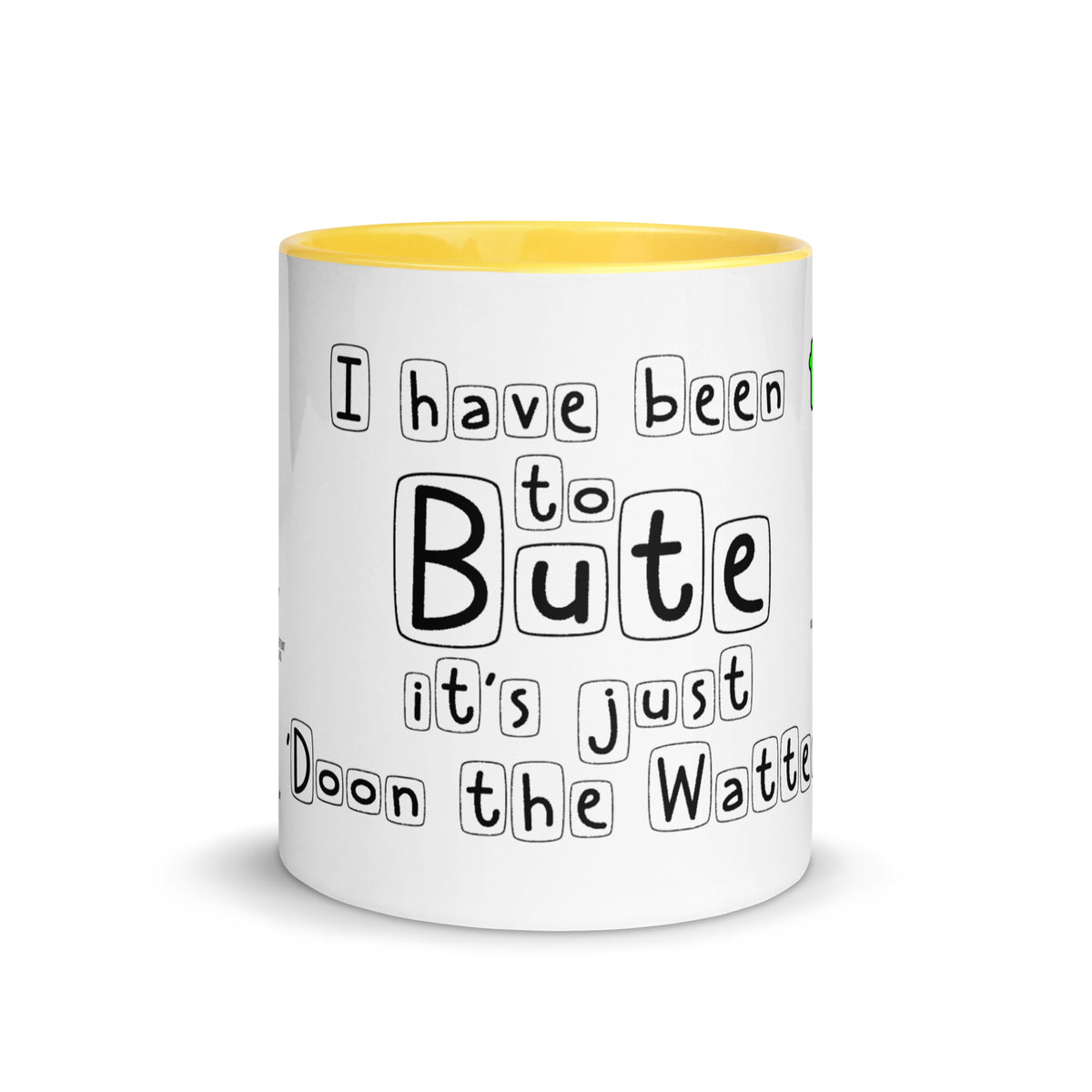 Doon the Watter Mug with Color Inside Free p&p Worldwide