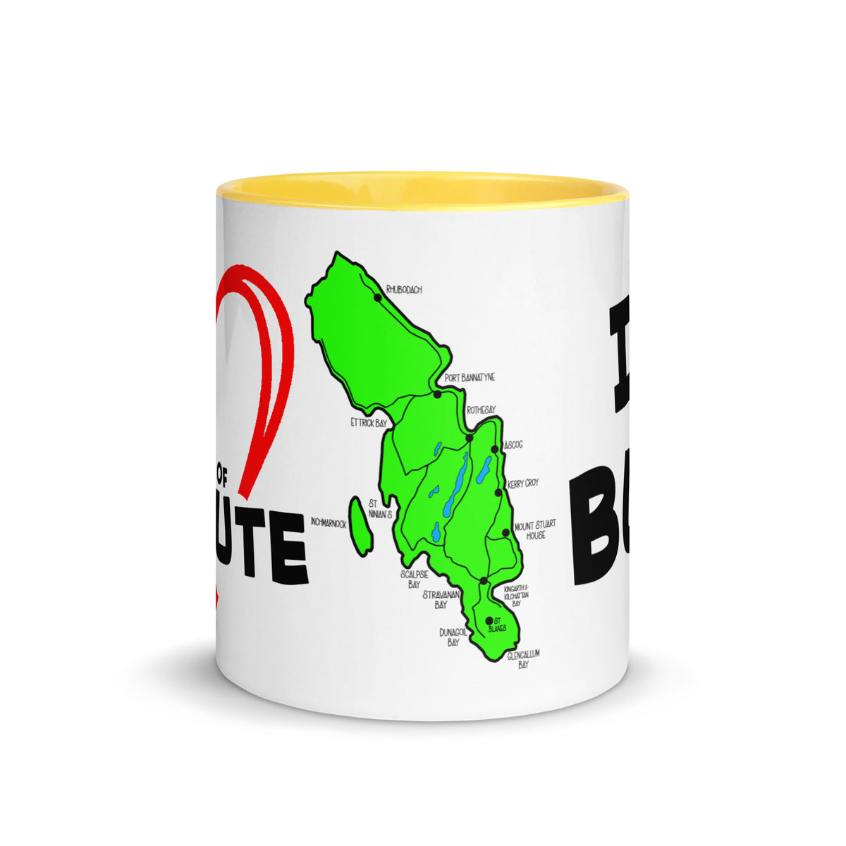 I love Bute Mug with Color Inside FREE p&p Worldwide