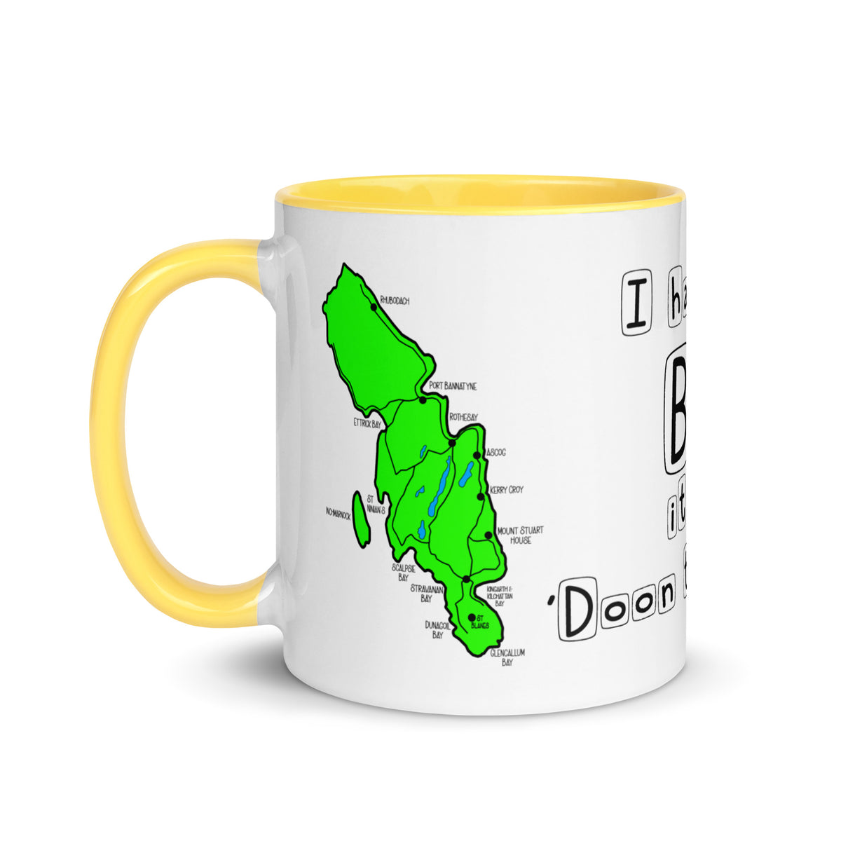 Doon the Watter Mug with Color Inside Free p&p Worldwide