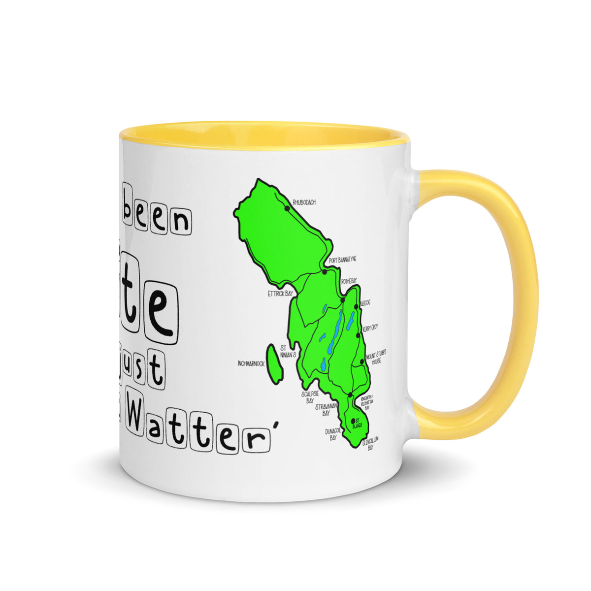 Doon the Watter Mug with Color Inside Free p&p Worldwide