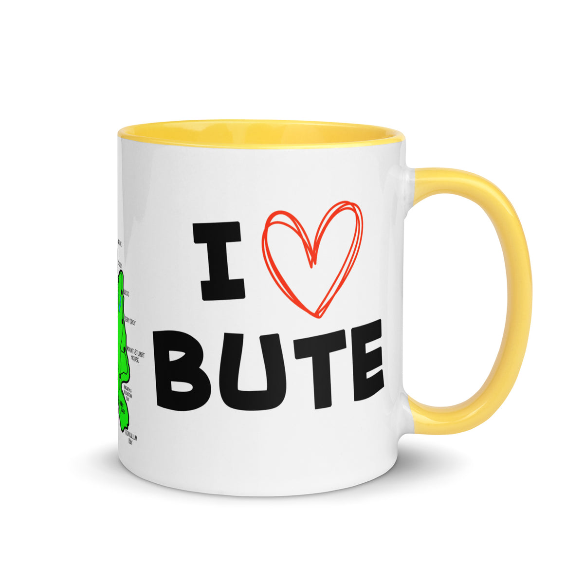 I love Bute Mug with Color Inside FREE p&p Worldwide