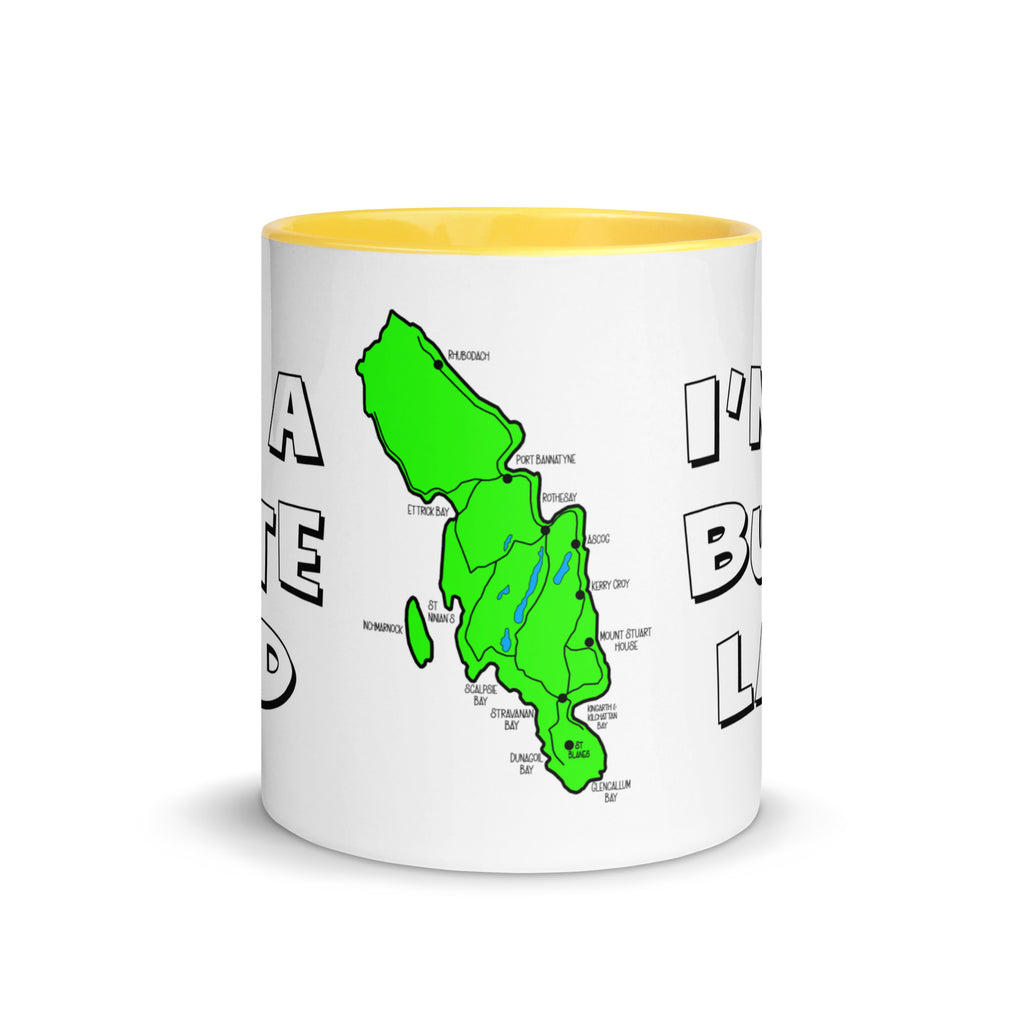 I'm a Bute Lad mug with different colors Inside