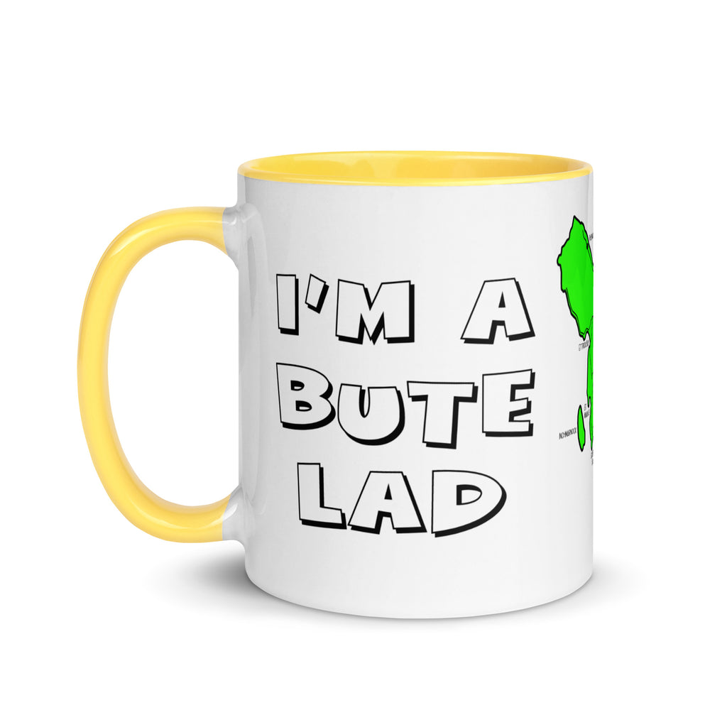I'm a Bute Lad mug with different colors Inside