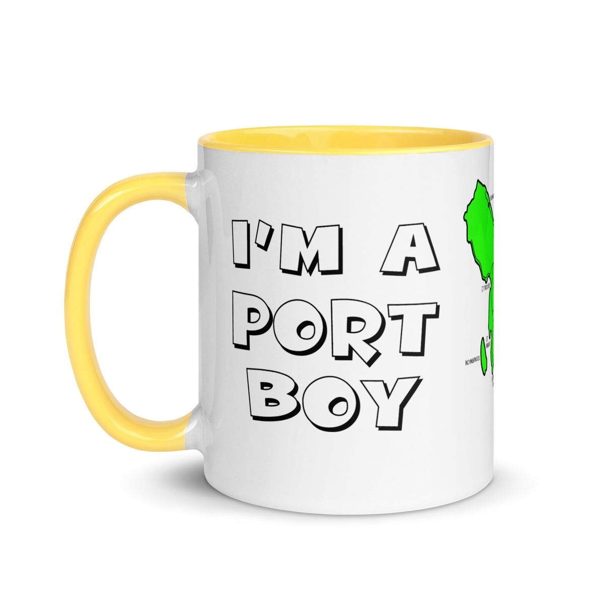 I'm a Port Boy mug with different colors Inside