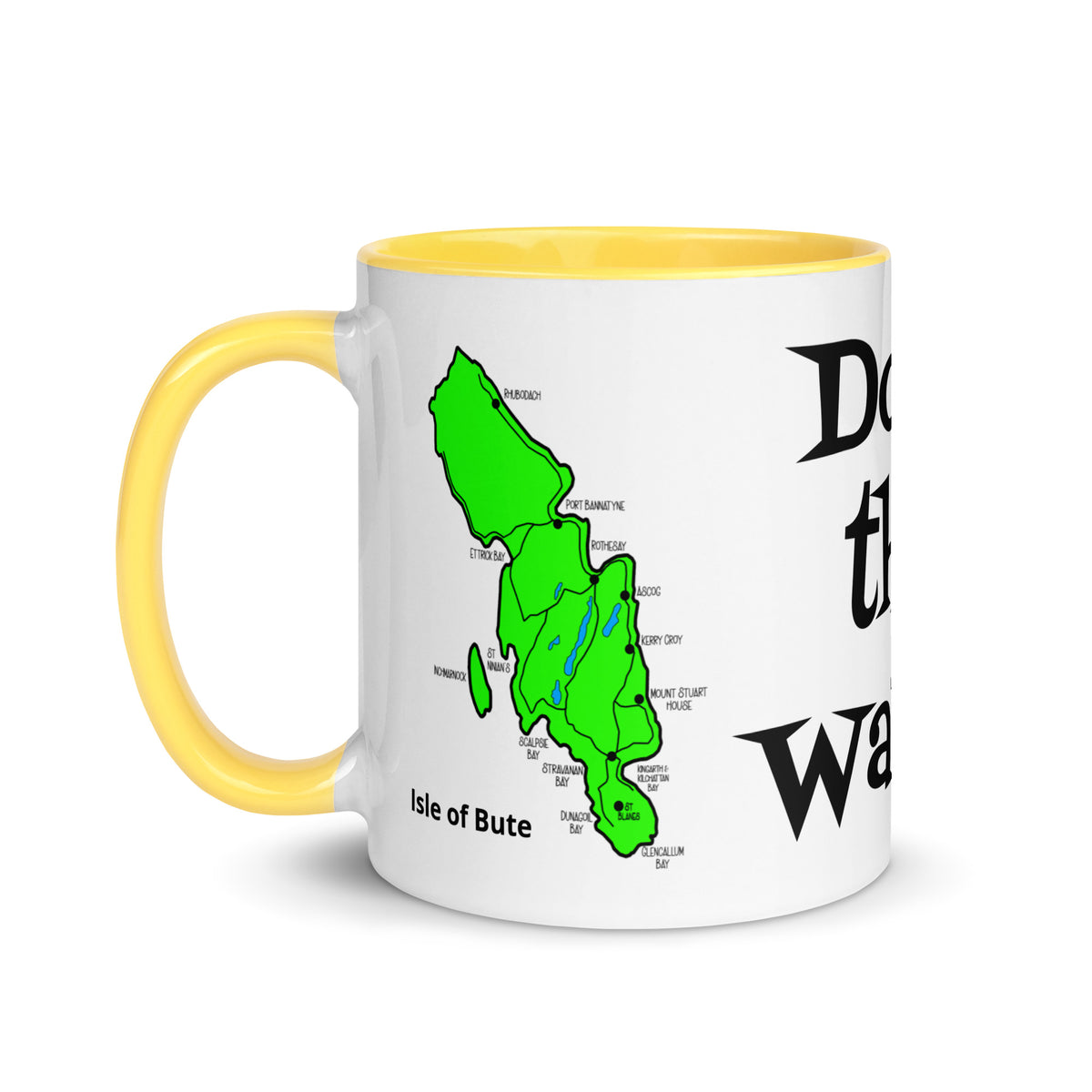 Doon the Watter, Isle of Bute Mug with different color inside