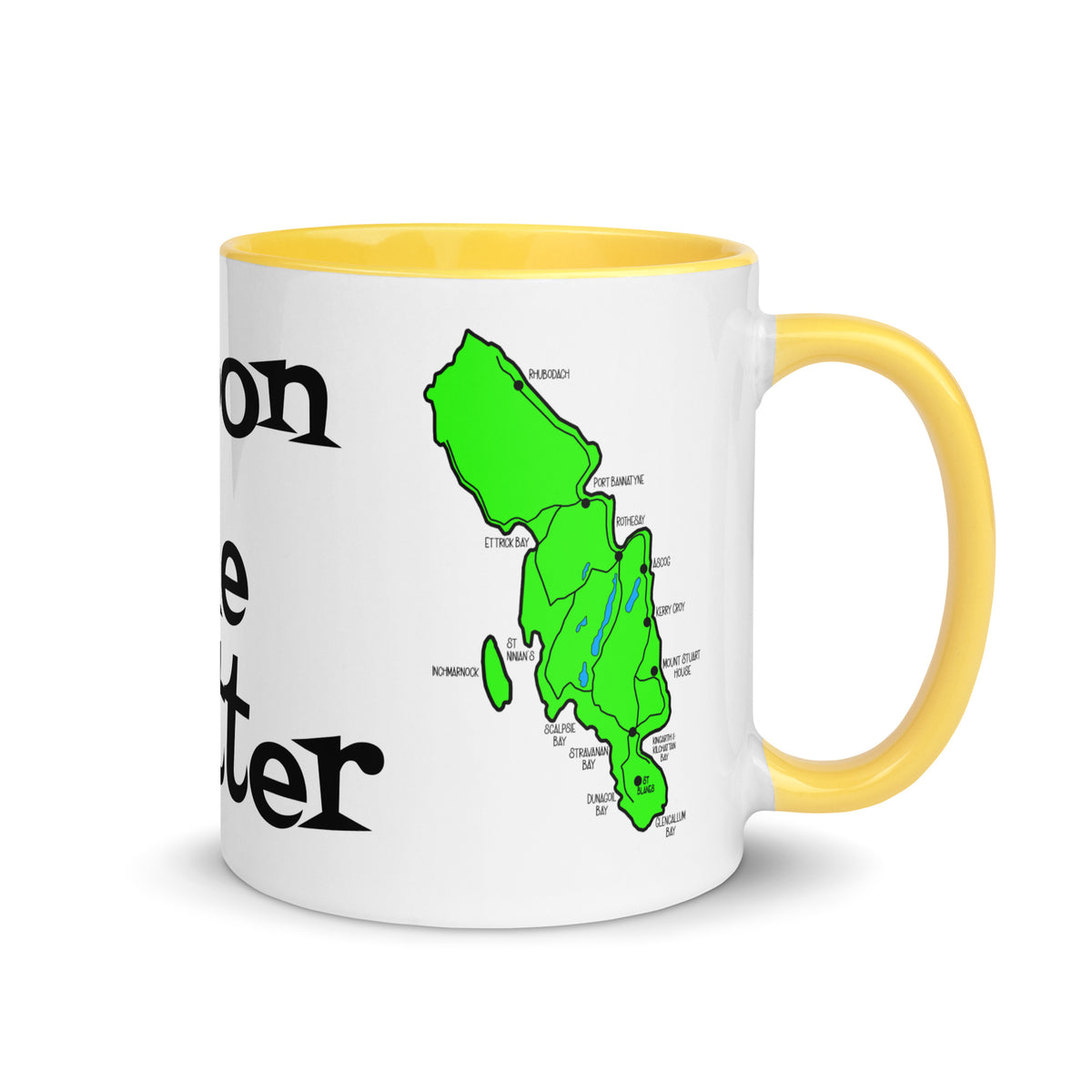 Doon the Watter, Isle of Bute Mug with different color inside