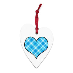 Tartan Heart Christmas Ornament - different designs on each side