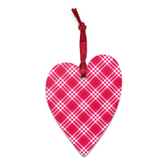 Tartan Heart Christmas Ornament - different designs on each side