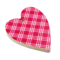Tartan Heart Christmas Ornament - different designs on each side