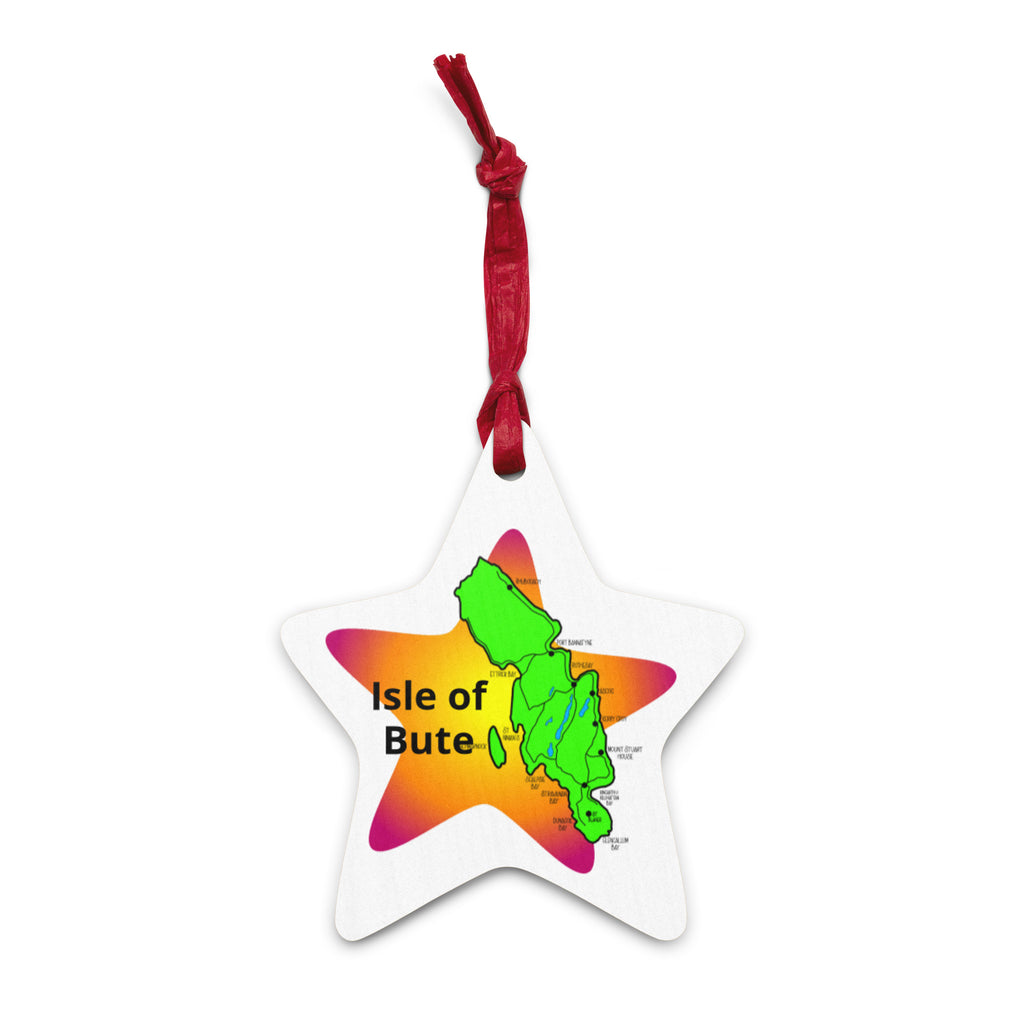Isle of Bute Christmas Tree Ornament - Different Designs on each side