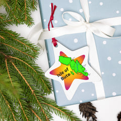 Isle of Bute Christmas Tree Ornament - Different Designs on each side