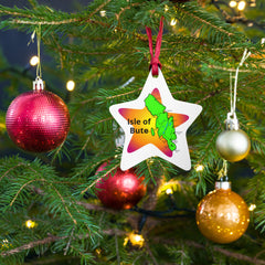 Isle of Bute Christmas Tree Ornament - Different Designs on each side