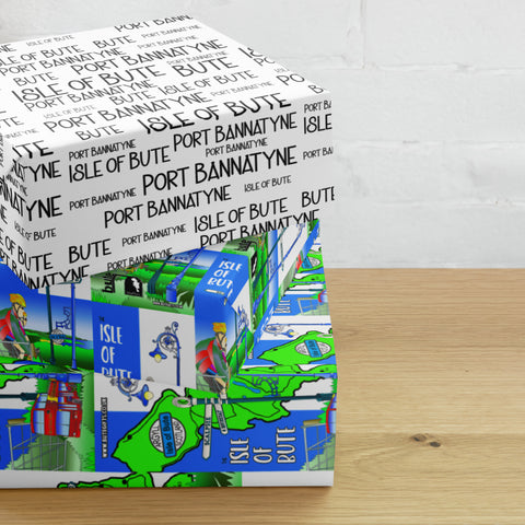 Isle of Bute Wrapping paper sheets x 3 Sheets