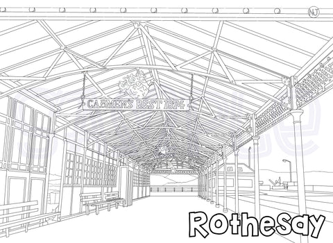 Cabmen's Rest Rothesay Colour In Sheet (FREE DIGITAL DOWN LOAD)