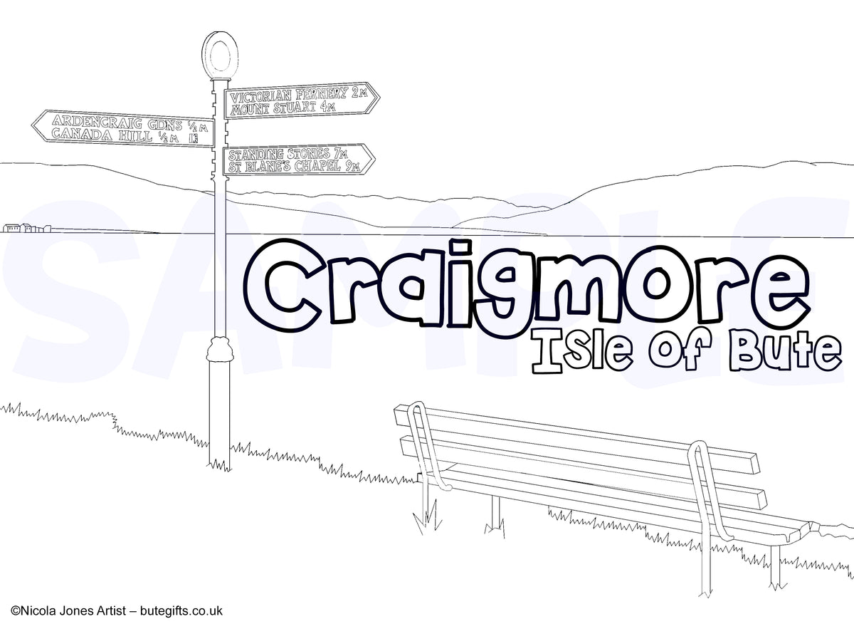 Craigmore Colour In Sheet (FREE DIGITAL DOWN LOAD)