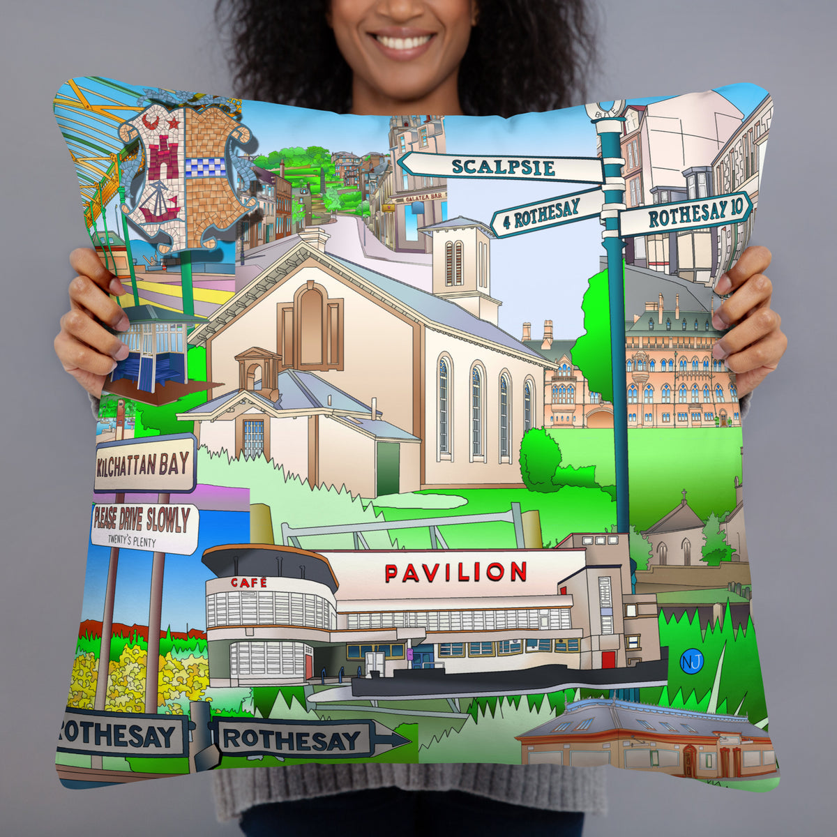 Isle of Bute Cushion - Free p&p Worldwide