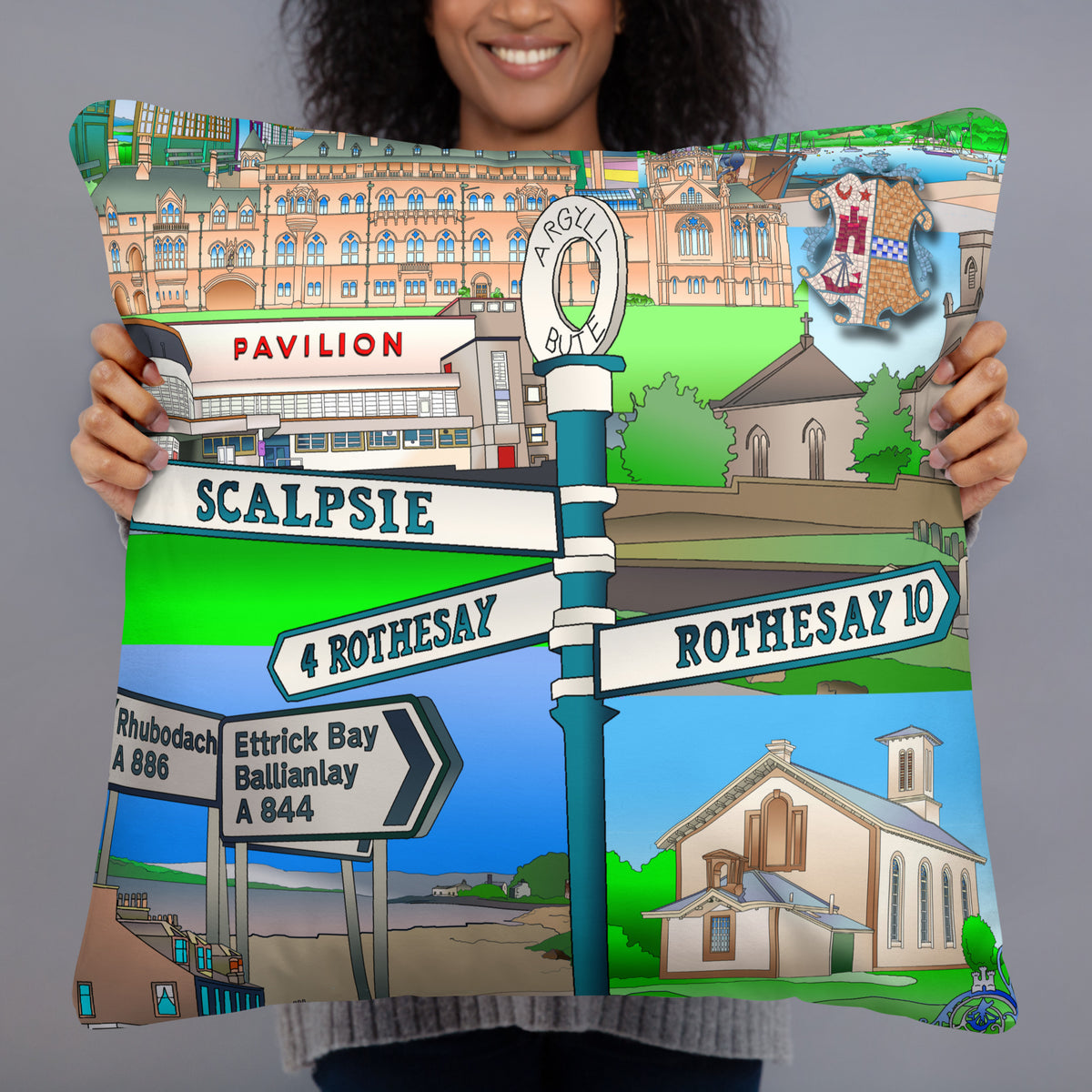 Isle of Bute Cushion - Free p&p Worldwide