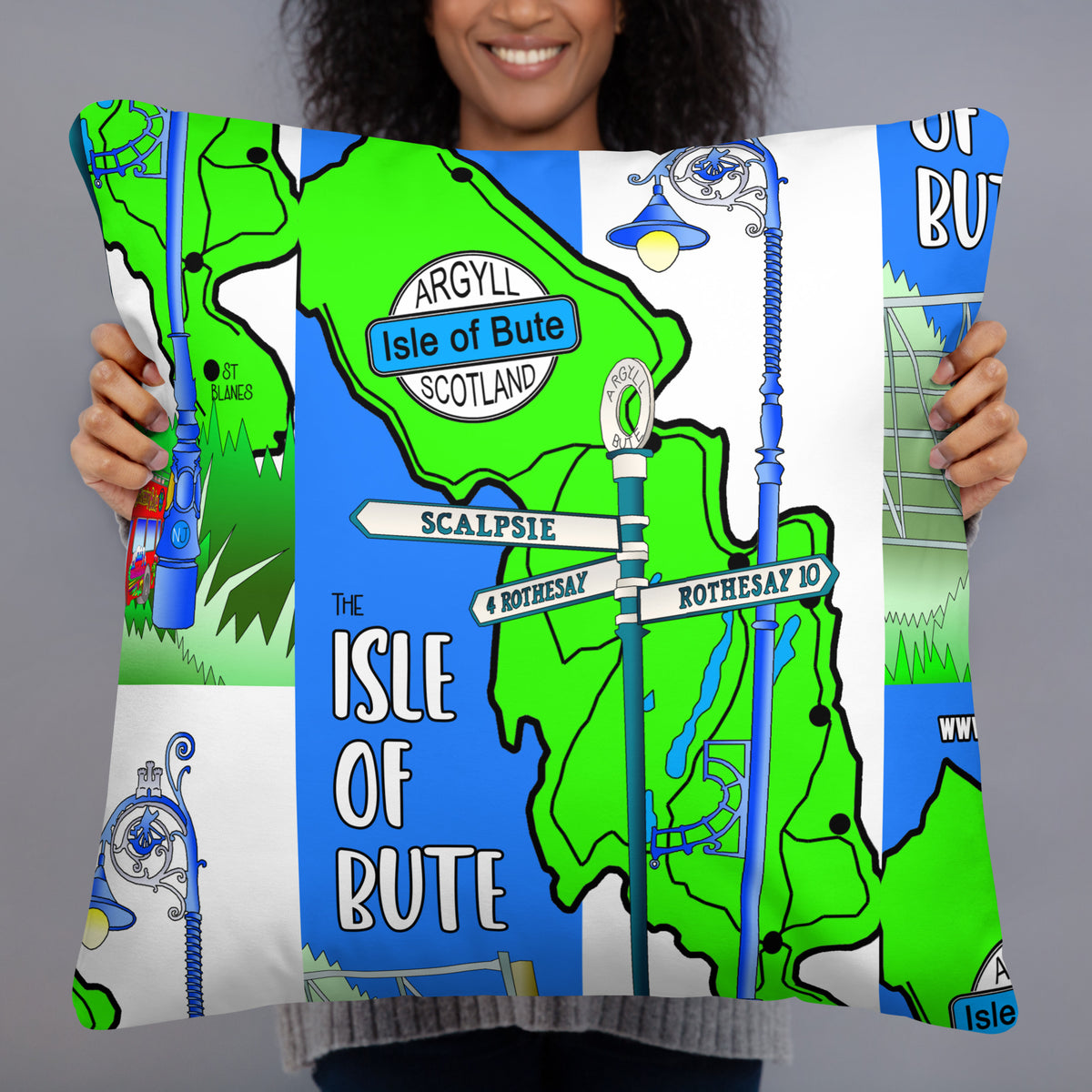 Isle of Bute Cushion - Free p&p Worldwide