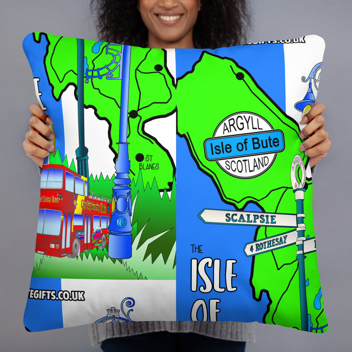 Isle of Bute Cushion - Free p&p Worldwide