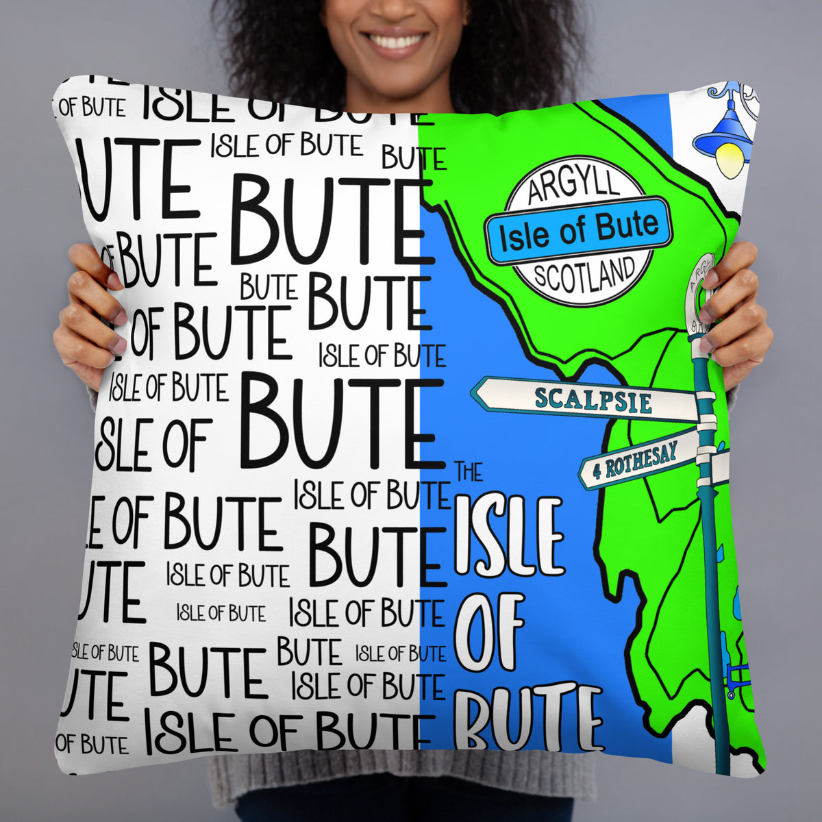 Isle of Bute Cushion - Free p&p Worldwide